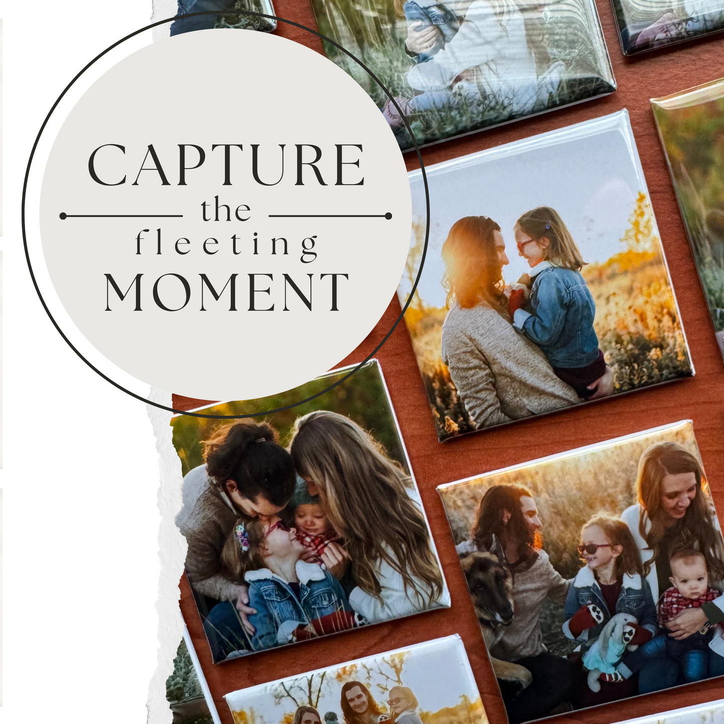 2"x 2" Custom Square Photo Magnets