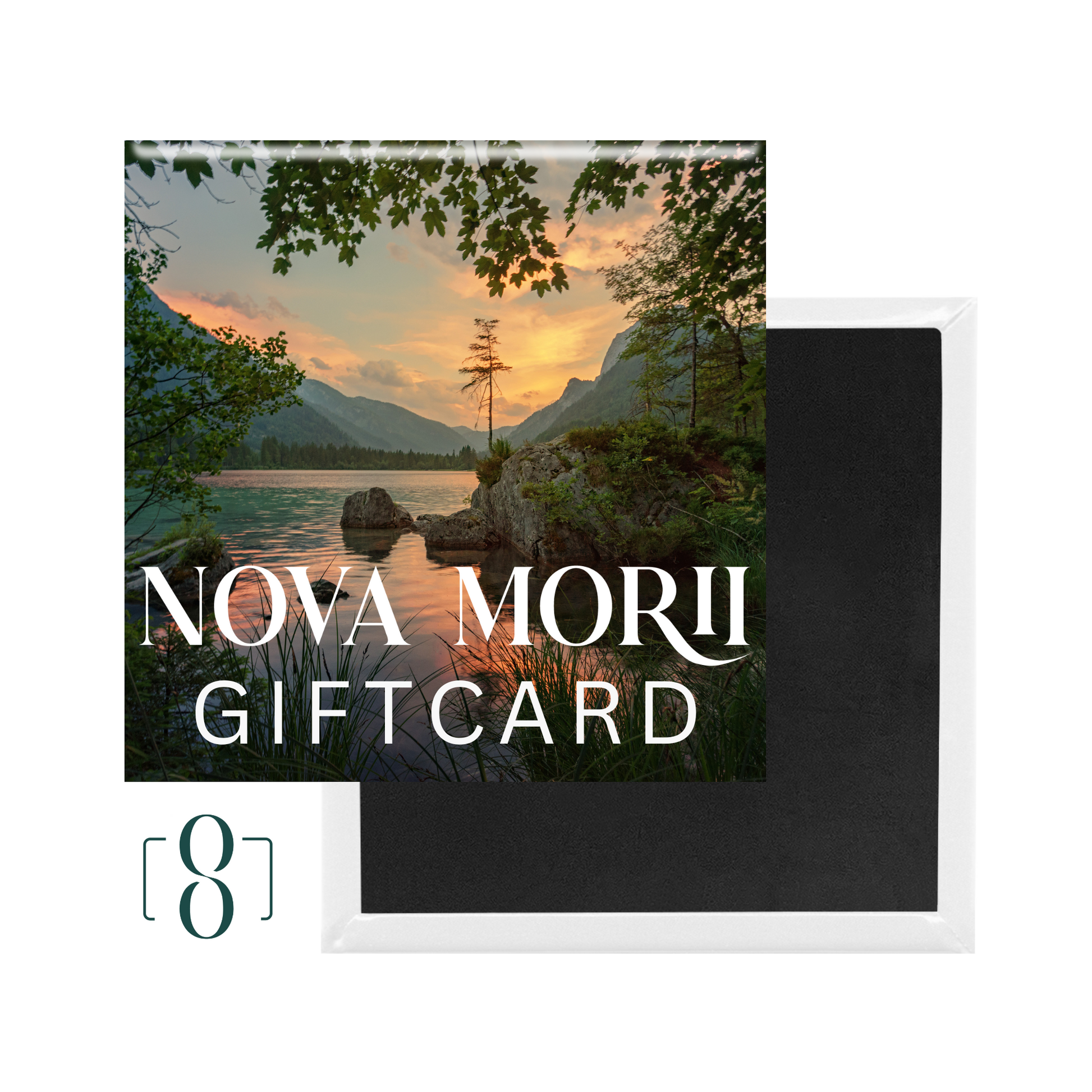 Nova Morii digital gift card for personalized photo magnet keepsakes