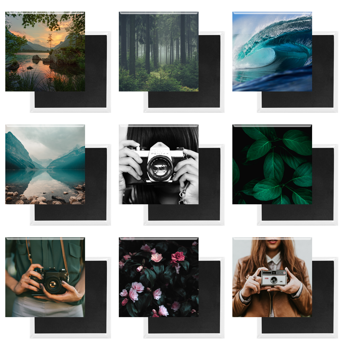 2"x 2" Custom Square Photo Magnets